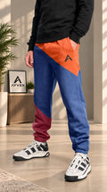 AYVEX Men's Premium Colorblock Jogger Trousers – Royal Ember